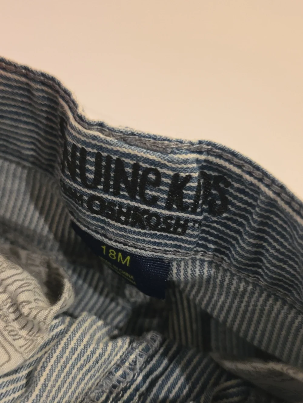 Osh Kosh Bgosh 18m Conducter Shorts Striped Light Blue Kids' Shorts